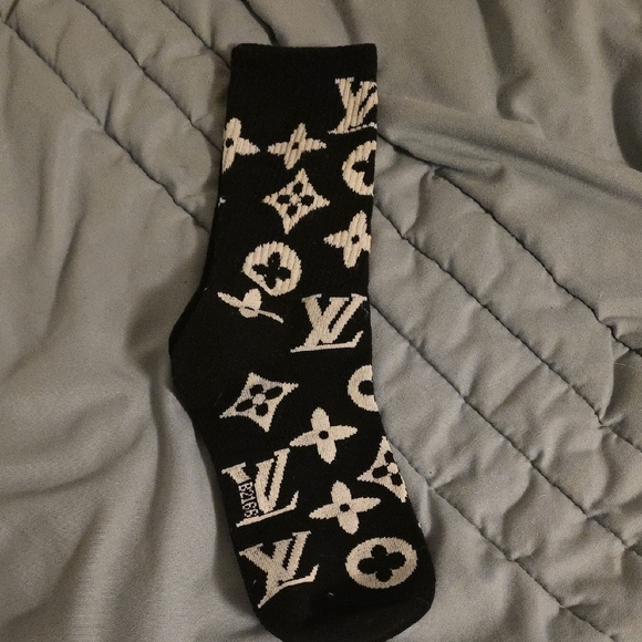 Louis Vuitton Monogram Black and White Socks - Picture 1 of 5
